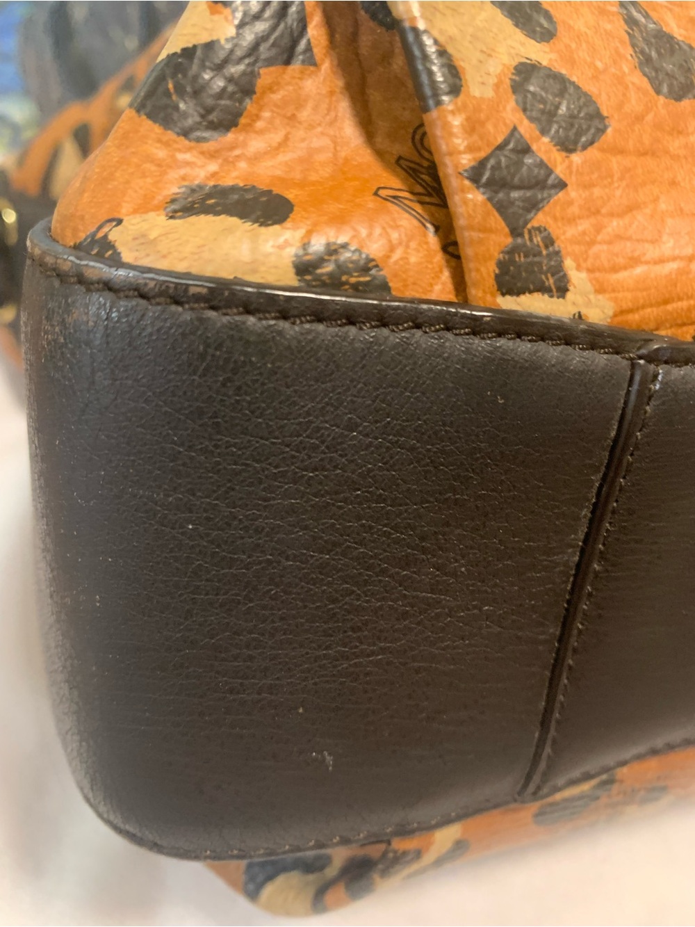 MCM Brown Cognac Leopard  Tote limited Edition EUC - Picture 9 of 16